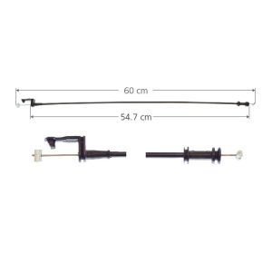 CHICOTE CERRADURA FD IKON 01-07  60 CM HUSHAN Derecho/Izquierdo Trasera