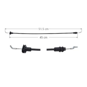 CHICOTE CERRADURA FD FIESTA 03-10/ECOSPORT 04-07  51.5CM GENERICA Derecho/Izquierdo Trasera