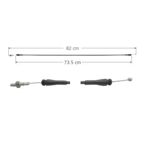 CHICOTE CERRADURA FD ECONOLINE 92-08  PUERTA ABATIBLE 82 CM HUSHAN   5ta puerta