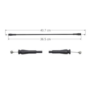 CHICOTE CERRADURA FD ECONOLINE 92-08  40.7CM CORTO HUSHAN Derecho Trasera Puerta lateral abatible