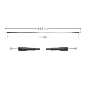 CHICOTE CERRADURA FD ECONOLINE 92-08  83.5CM LARGO HUSHAN Izquierdo Trasera Puerta lateral abatible