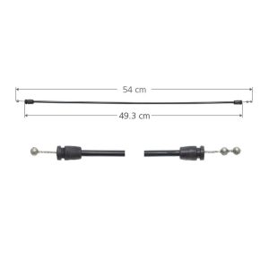 CHICOTE CERRADURA FD SUPER DUTY 99-07  54 CM HUSHAN Derecho/Izquierdo Delantera