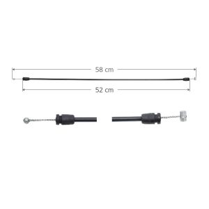 CHICOTE CERRADURA FD F-150/F-250 97-08/LOBO 97-03/EXPEDITION 97-02  58 CM HUSHAN Derecho/Izquierdo Delantera