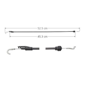 CHICOTE CERRADURA ST IBIZA 01-09  4 PUERTAS 52.5 CM HUSHAN Derecho/Izquierdo Delantera