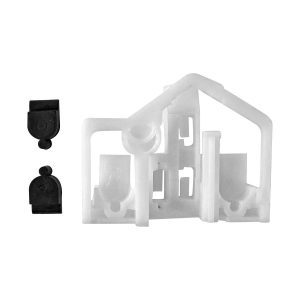 REPUESTO DE ELEVADOR FD ECOSPORT 04-07/FIESTA 03-10  BASE CORREDERA 1 PIEZA BLANCO PLASTICO GENERICA Izquierdo Trasera