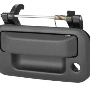 MANIJA DE TAPA FD F-150/F-250 09-14/LOBO 04-14/SUPER DUTY 08-16/EXPLORER SPORT TRAC 06-10  LC MARK LT 06-13  CON HOYO PARA LLAVE Y SIN HOYO PARA CAMARA CORRUGADA NEGRO PLASTICO HUSHAN