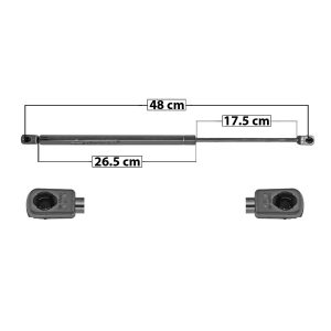 AMORTIGUADOR 5TA PUERTA DG CALIBER 07-12  48 26.5 17.5 ENTRADA TIPO 9 ENTRADA 2 TIPO 9 445 100.04 45.38 505 113.53 51.5  7782 Derecho/Izquierdo