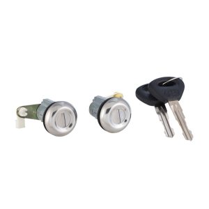 CILINDRO PARA PUERTA MZ B1600/B2400 80-89/B2000/B2200 86-93  JUEGO METAL CROMADO TIPO ORIGINAL