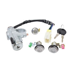 SET DE CILINDROS NS D21 94-07  CON LLAVE PUERTA/ENCENDIDO/GASOLINA CON CANDADO METAL CROMO 12VCC TIPO ORIGINAL