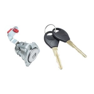 CILINDRO PARA PUERTA NS MARCH/VERSA 12-19/V-DRIVE 20-23  CON LLAVE 1 PIEZA METAL CROMADO GENERICA Izquierdo Delantera