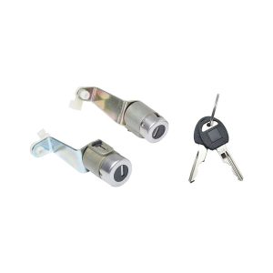 CILINDRO PARA PUERTA CV KODIAK 92-08/HEAVY DUTY C3500 95-03  JUEGO METAL NEGRA/CROMO TIPO ORIGINAL