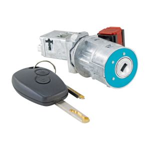 CILINDRO DE ENCENDIDO RN DUSTER 11-20/OROCH 19-22/SANDERO 16-20  CON LLAVE LLAVE PARA CHIP 4 PINS METAL CROMO 12VCC