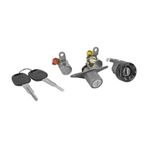 SET DE CILINDROS CV MATIZ  PT MATIZ G2 06-12  CON LLAVE PUERTA/CAJUELA/ENCENDIDO METAL CROMO 12VCC